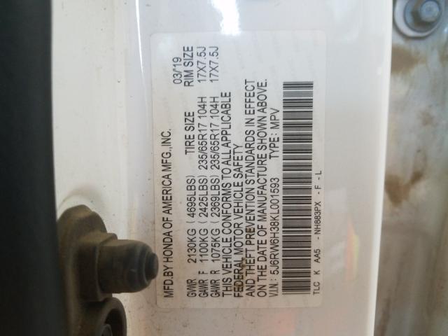 2019 HONDA CR-V LX 5J6RW6H38KL001593