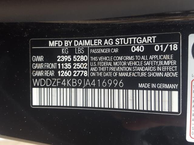 2018 MERCEDES-BENZ E 300 4MAT WDDZF4KB9JA416996