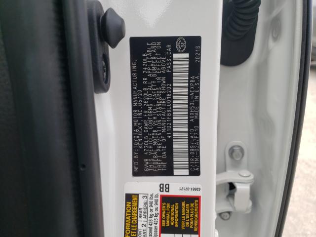 2020 TOYOTA AVALON LIM 4T1D21FB8LU018202