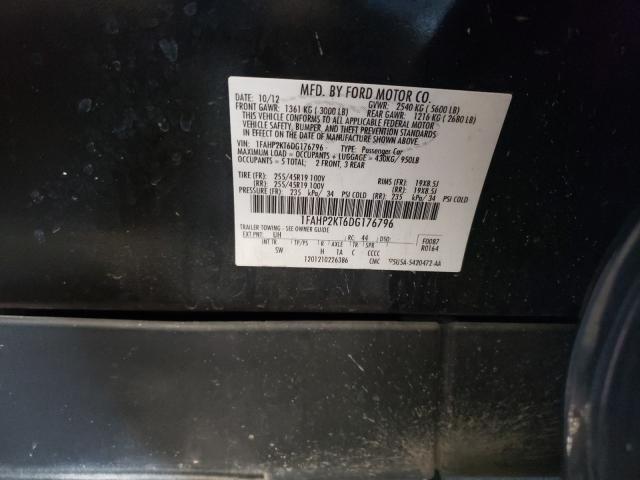 2013 FORD TAURUS SHO 1FAHP2KT6DG176796