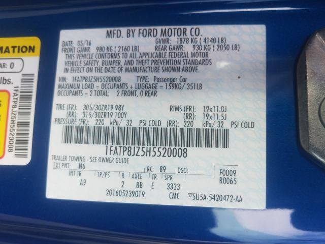 2017 FORD MUSTANG SH 1FATP8JZ5H5520008