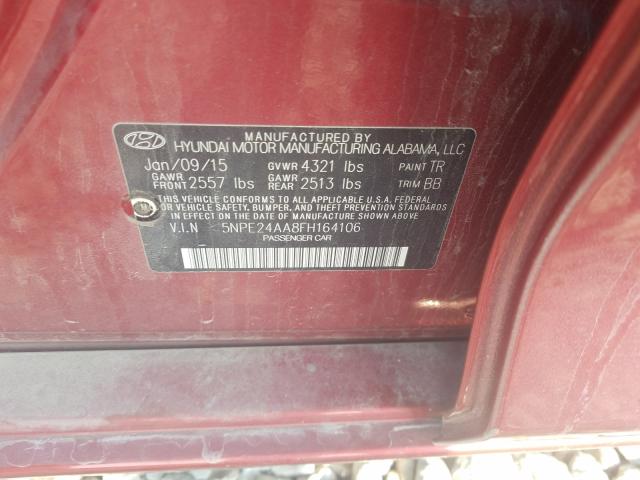 2015 HYUNDAI SONATA ECO 5NPE24AA8FH164106
