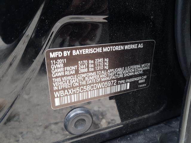 2012 BMW 528 XI WBAXH5C58CDW05972
