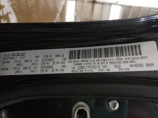 2015 RAM 1500 SLT 1C6RR7LT7FS753170