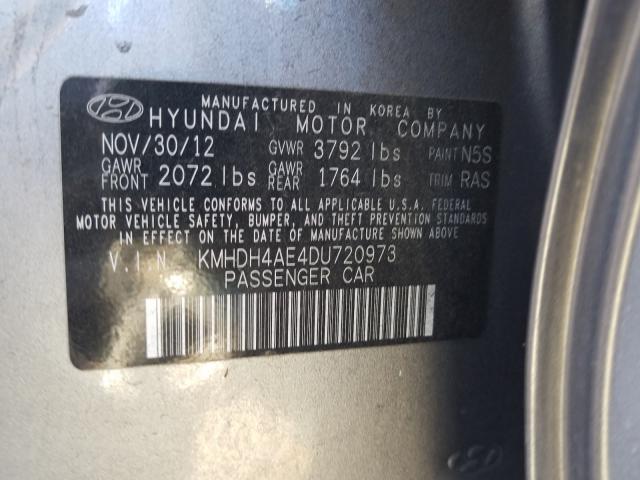 2013 HYUNDAI ELANTRA GL - KMHDH4AE4DU720973
