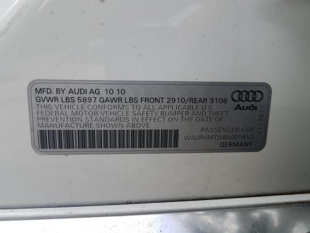 2011 AUDI A8 L QUATT WAURVAFD5BN005853