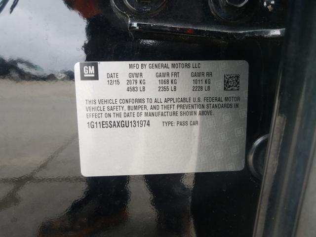 2016 CHEVROLET MALIBU LIM 1G11E5SAXGU131974