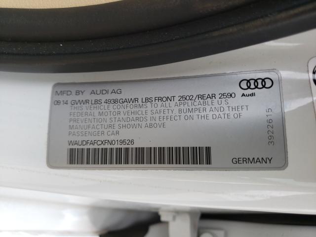 2015 AUDI A6 PREMIUM WAUDFAFCXFN019526