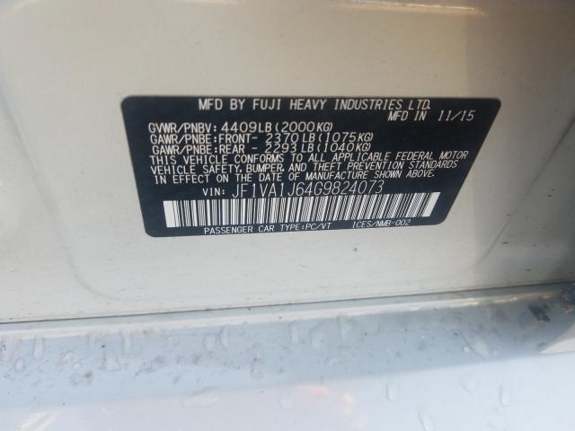2016 SUBARU WRX LIMITE JF1VA1J64G9824073