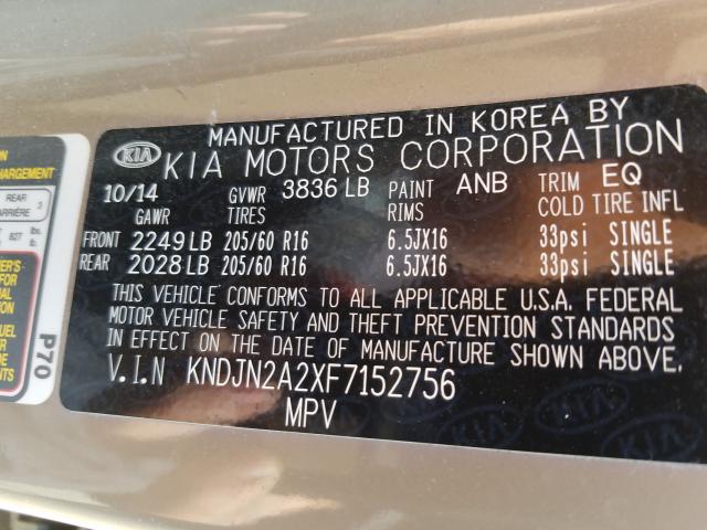 2015 KIA SOUL KNDJN2A2XF7152756
