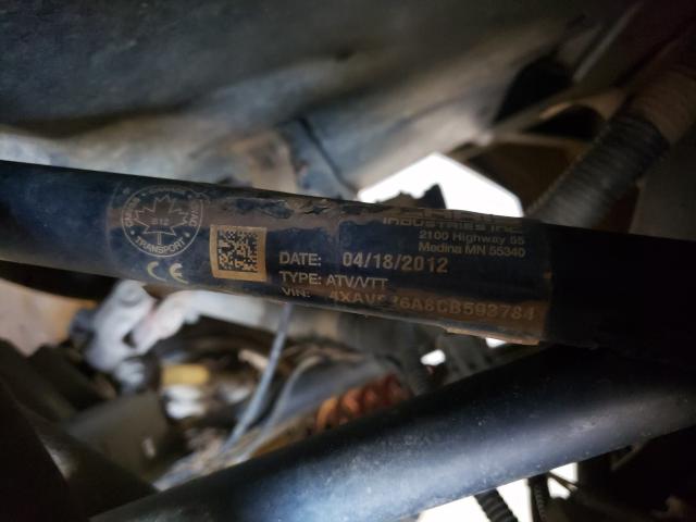 2012 POLARIS RANGER RZR 4XAVE76A8CB593784