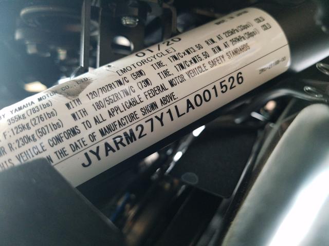 2020 YAMAHA MT07 C JYARM27Y1LA001526