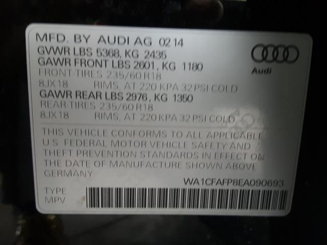 2014 AUDI Q5 PREMIUM WA1CFAFP8EA090693