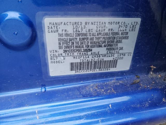 2014 NISSAN VERSA NOTE 3N1CE2CP0EL385284