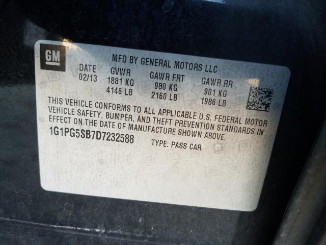 2013 CHEVROLET CRUZE LTZ 1G1PG5SB7D7232588