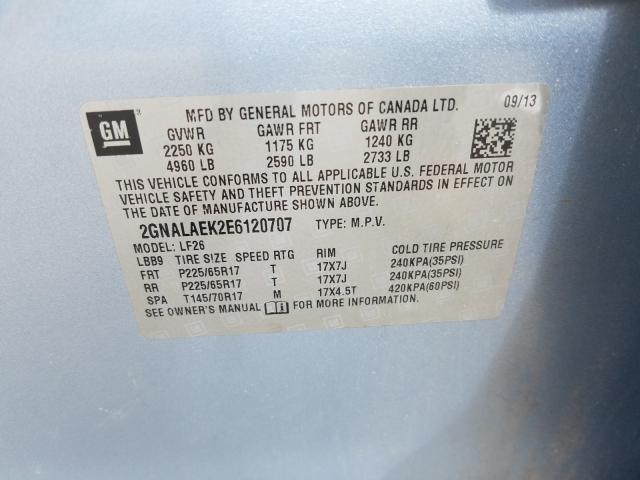 2014 CHEVROLET EQUINOX LS 2GNALAEK2E6120707