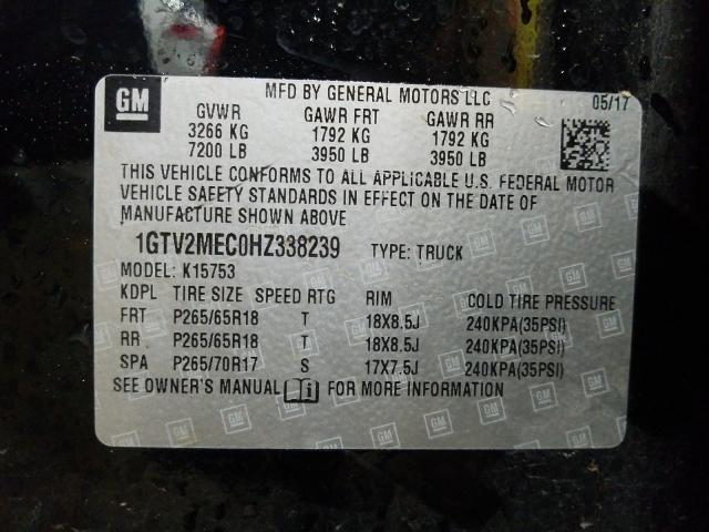 2017 GMC SIERRA K15 1GTV2MEC0HZ338239