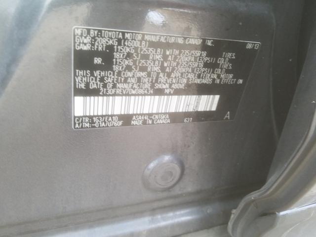 2013 TOYOTA RAV4 LIMIT 2T3DFREV7DW086434