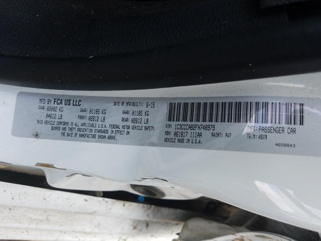 2015 CHRYSLER 200 LIMITE 1C3CCCAB2FN748979