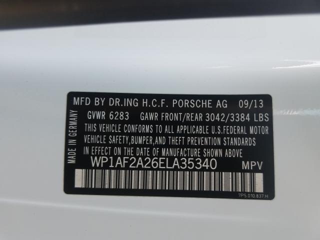 2014 PORSCHE CAYENNE WP1AF2A26ELA35340