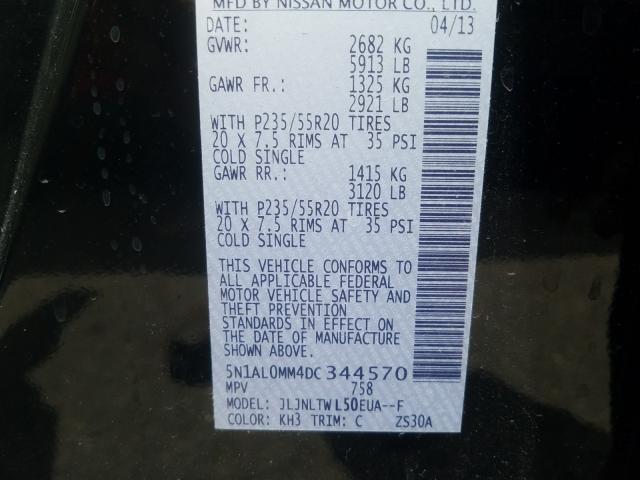 2013 INFINITI JX35 5N1AL0MM4DC344570