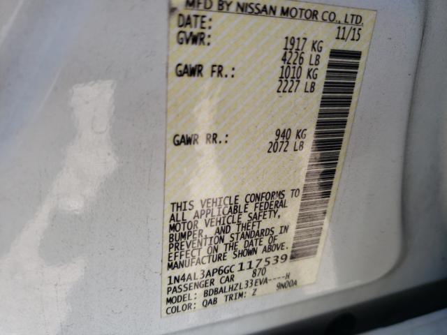 2016 NISSAN ALTIMA 2.5 - 1N4AL3AP6GC117539