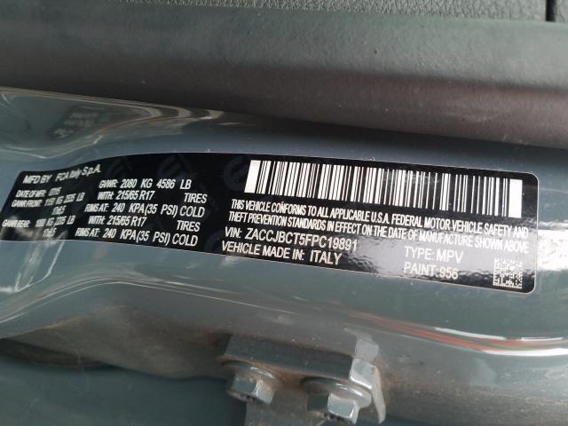 2015 JEEP RENEGADE T ZACCJBCT5FPC19891
