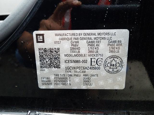 2017 CHEVROLET SILVERADO 1GCVKPEC6HZ405900