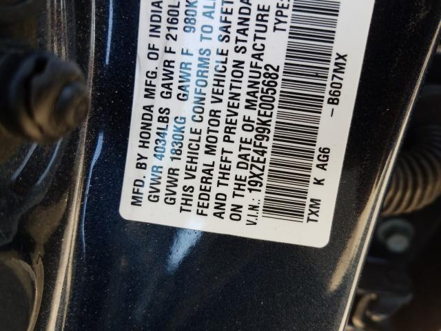 2019 HONDA INSIGHT TO 19XZE4F99KE005682