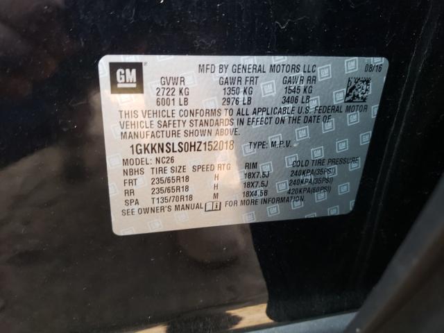 2017 GMC ACADIA SLE 1GKKNSLS0HZ152018