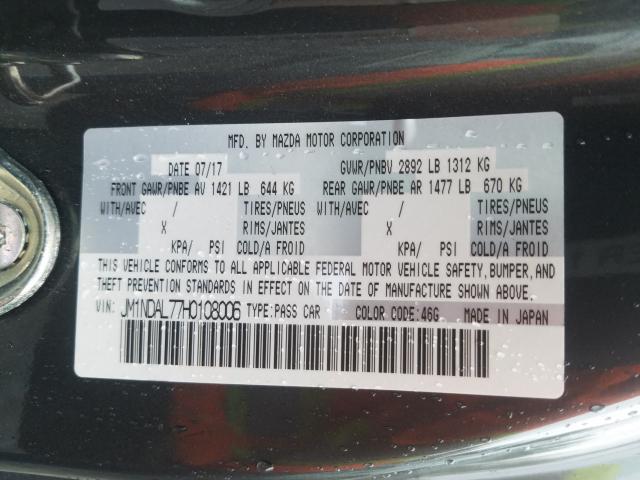 2017 MAZDA MX-5 MIATA JM1NDAL77H0108006