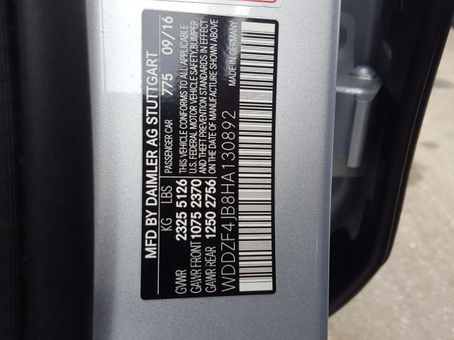 2017 MERCEDES-BENZ E 300 WDDZF4JB8HA130892