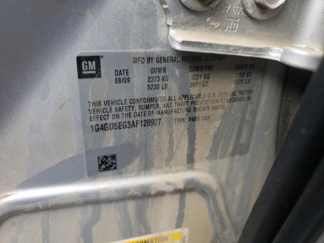 2010 BUICK LACROSSE C 1G4GD5EG3AF128927