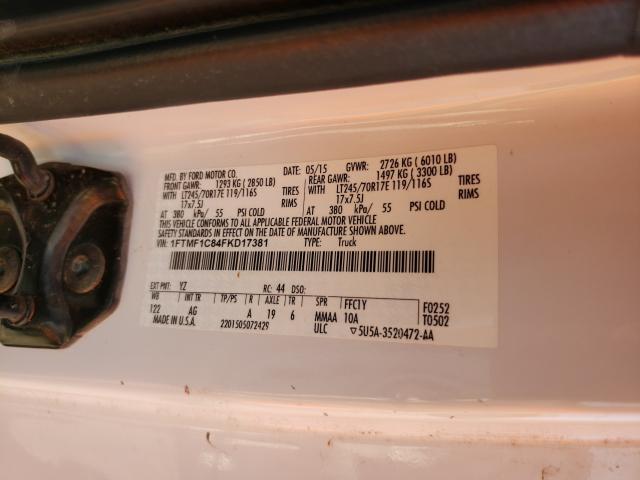 2015 FORD F-150 1FTMF1C84FKD17381