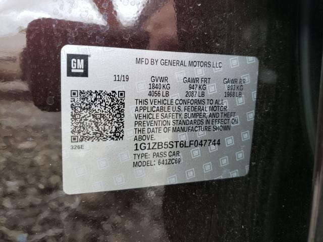 2020 CHEVROLET MALIBU LS 1G1ZB5ST6LF047744