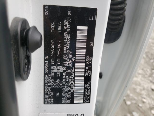 2017 TOYOTA 4RUNNER SR JTEZU5JR4H5148023