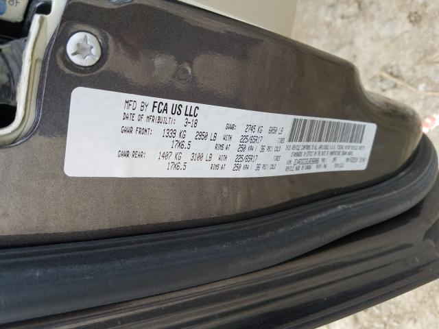 2018 DODGE GRAND CARA 2C4RDGCG9JR266086