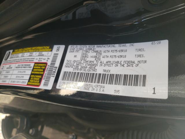 2020 TOYOTA TUNDRA DOU 5TFRY5F18LX267993