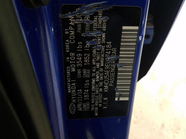 2014 HYUNDAI ACCENT GLS KMHCU5AE9EU174184