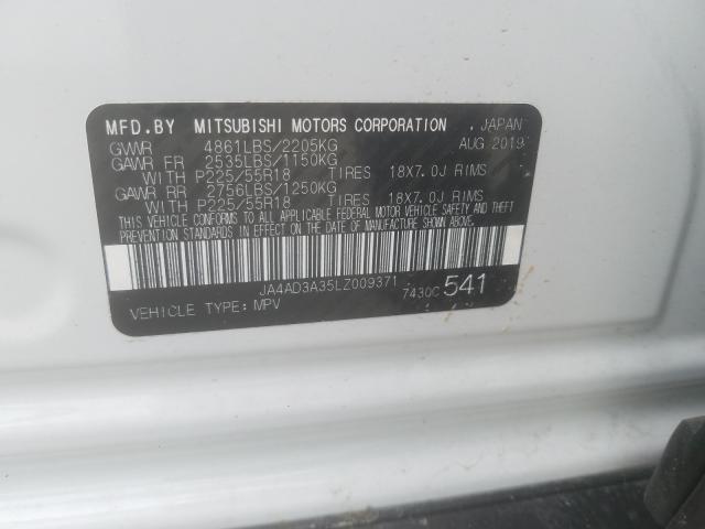 2020 MITSUBISHI OUTLANDER JA4AD3A35LZ009371