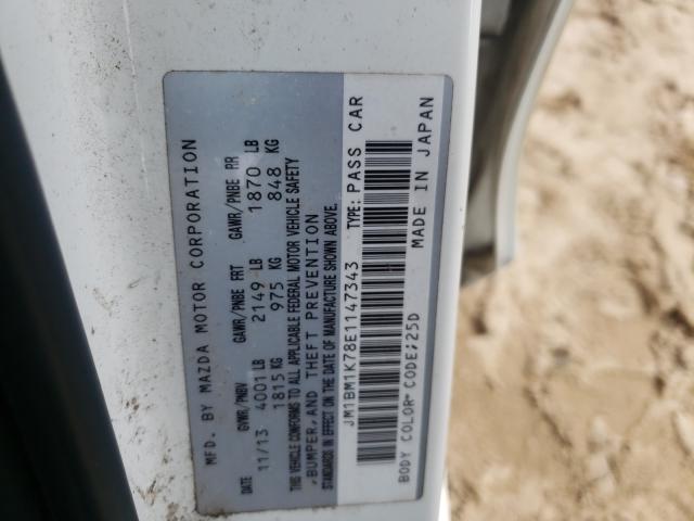 2014 MAZDA 3 SPORT JM1BM1K78E1147343