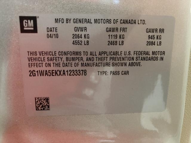 2010 CHEVROLET IMPALA LS 2G1WA5EKXA1233378