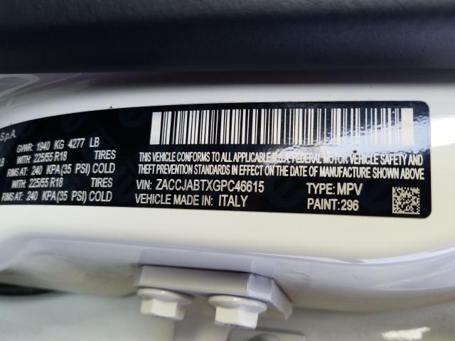 2016 JEEP RENEGADE L ZACCJABTXGPC46615