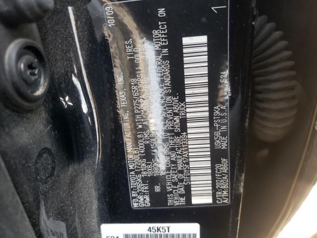 2010 TOYOTA TUNDRA CRE - 5TFDY5F17AX113394
