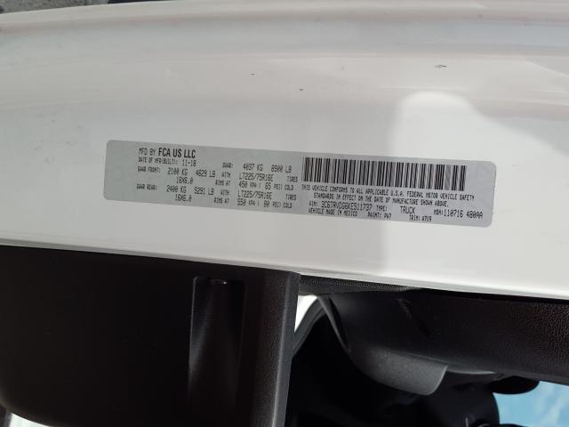 2019 RAM PROMASTER 3C6TRVDG6KE511737