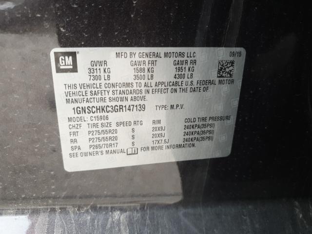 2016 CHEVROLET SUBURBAN C 1GNSCHKC3GR147139