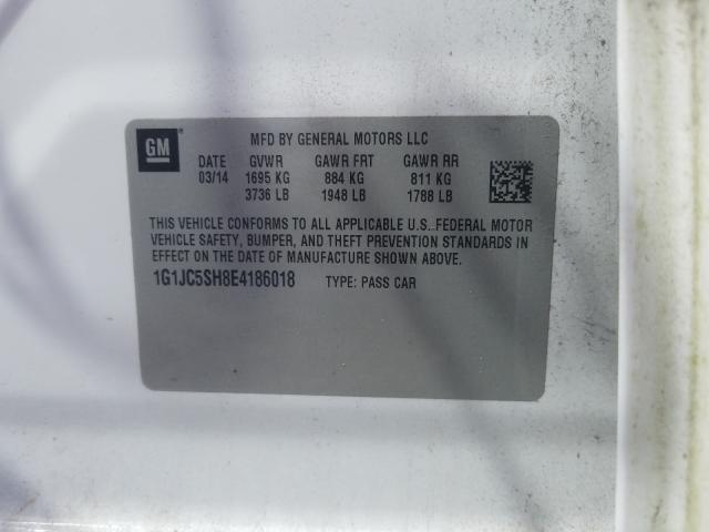 2014 CHEVROLET SONIC LT 1G1JC5SH8E4186018