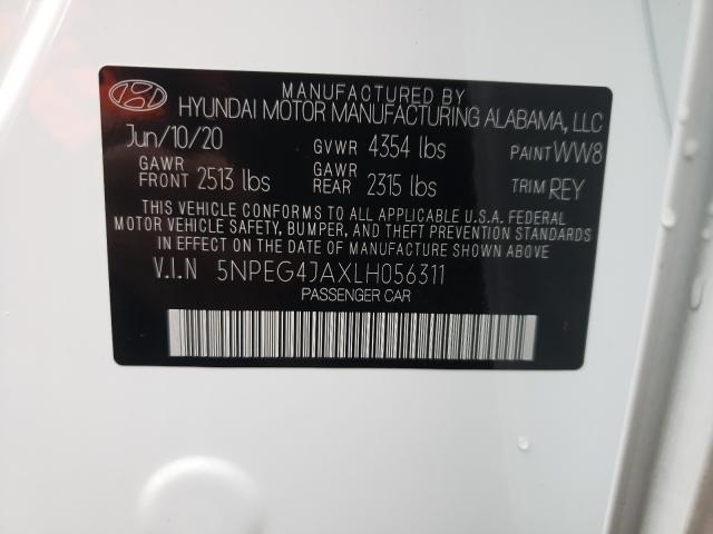 2020 HYUNDAI SONATA SE 5NPEG4JAXLH056311