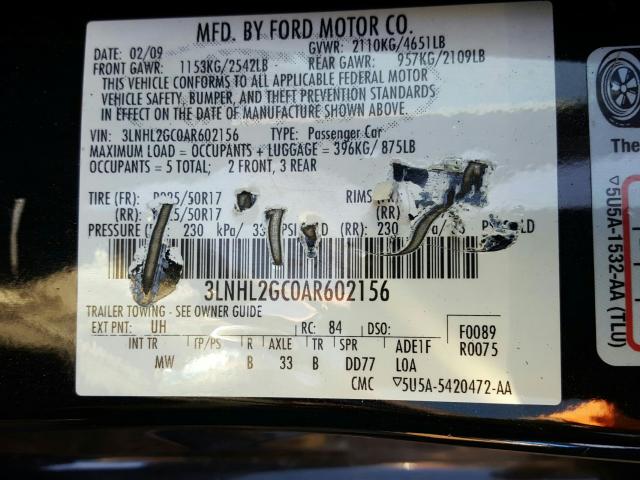 3LNHL2GC0AR602156 Lincoln MKZ