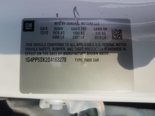 2013 BUICK VERANO - 1G4PP5SK2D4163278